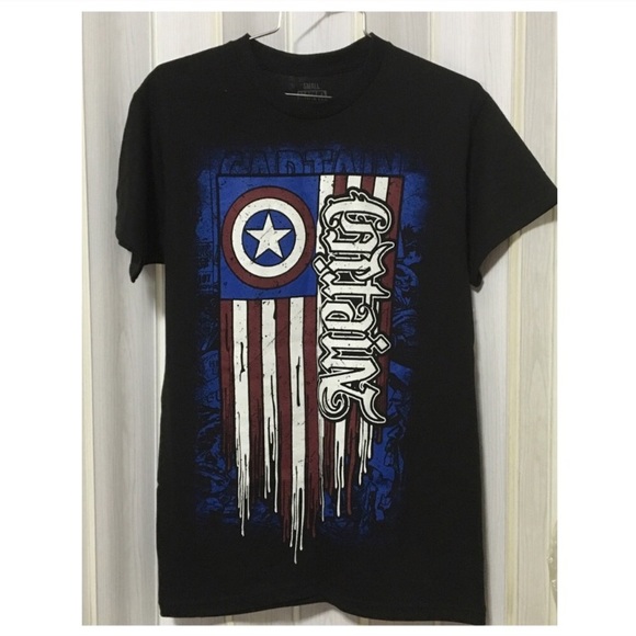 π (Men's Small) Captain America Tee - Picture 2 of 6